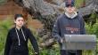 Mila Kunis luce irreconocible en paseo con Ashton Kutcher
