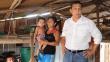 Ollanta Humala viajó a zona afectada por incendio en Iquitos