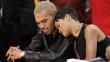 Rihanna y Chris Brown se lucieron juntos en partido de los Lakers