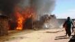 Incendio arrasó con más de 90 viviendas en Sullana