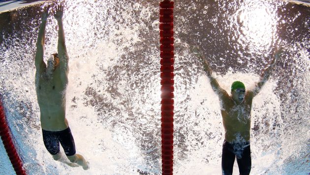 Phelps ganó la final de los 100 metros mariposa durante los Juegos Olímpicos de Londres 2012. (USI)
