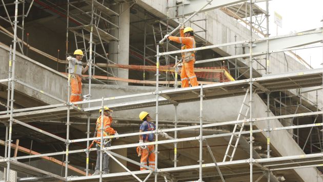 SIGUE EL BOOM. La Construcción es el sector que lidera el crecimiento de nuestra economía. (Manuel Melgar)