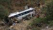 Cusco: Al menos 20 heridos tras vuelco de bus interprovincial