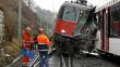 FOTOS: Así fue el choque de trenes que dejó 17 heridos en Suiza