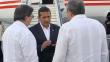 Ollanta Humala volvió de Cuba tras reunirse con familia de Hugo Chávez