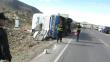 Vuelco de ómnibus dejó cuatro muertos en Puno