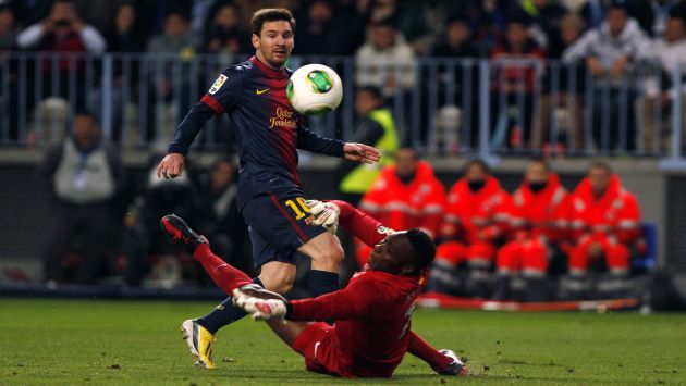 Messi anotó y se lesionó. (Reuters)
