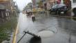 Tarma: Aniegos y desagües colapsados por lluvia de más de 20 horas