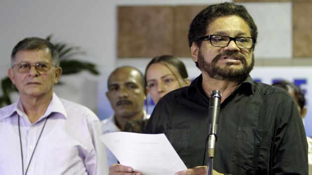 DIÁLOGO. Negociador de las FARC ‘Iván Márquez’ propuso cese del fuego bilateral al Gobierno. (AP)