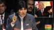 Evo Morales exige a Chile una "propuesta oficial" sobre enclave marítimo