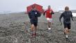 FOTOS: Ollanta Humala retó al frío y corrió en short en la Antártida 