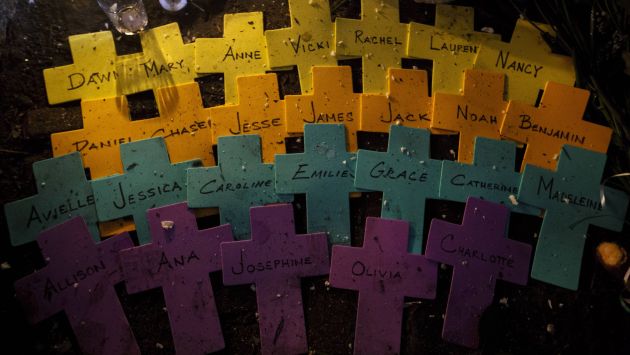 Nombres de los asesinados por Adam Lanza. (Reuters)