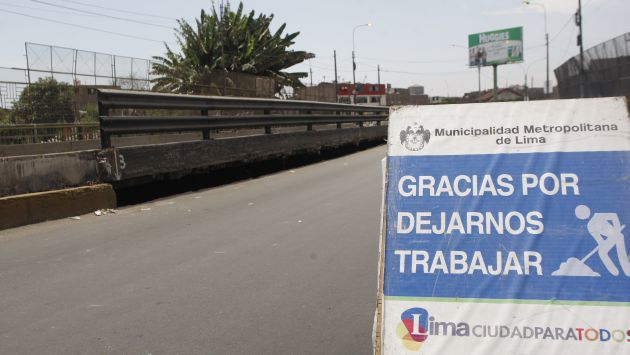 SEGURIDAD. Se aplica un plan de desvíos para evitar eventuales accidentes en la zona. (Rodrigo Málaga)