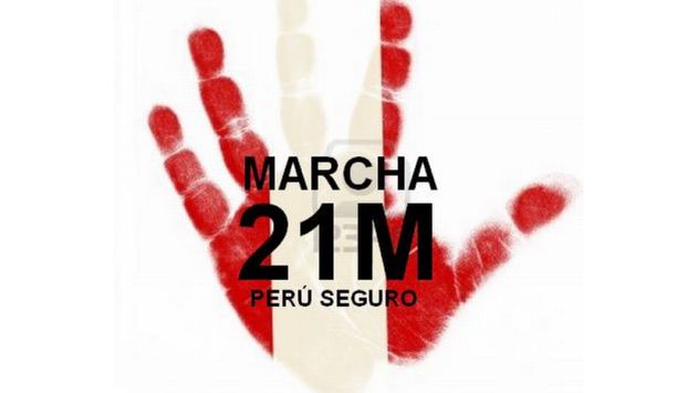Foto: Marcha por la seguridad del Perú (Facebook)