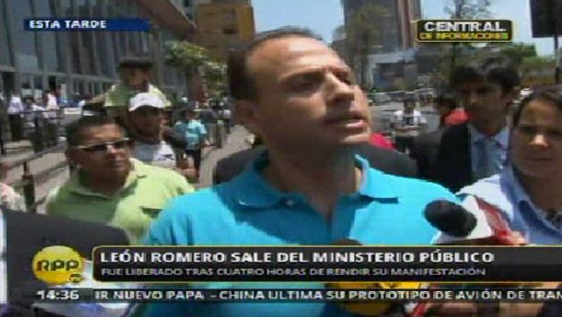 AGRESOR. León Romero se resistió a declarar ante los agentes de la comisaría de San Isidro. (Canal 2/Rafael Cornejo) 