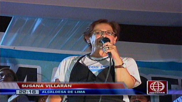Villarán estuvo en una actividad anoche en Carabayllo (América TV)