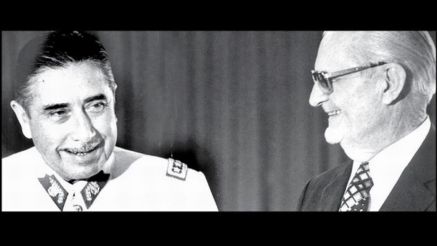 Augusto Pinochet y Ernesto Geisel (Fuente: Folha de Sao Paulo)