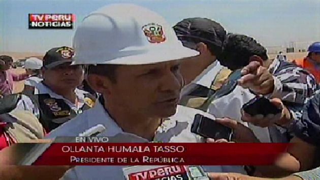 Humala declaró en su visita a la región Moquegua. (TV Perú)