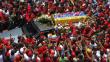 Féretro que recorrió Caracas no contenía restos de Hugo Chávez