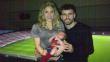 Shakira, Piqué y Milan celebran triunfo del Barcelona