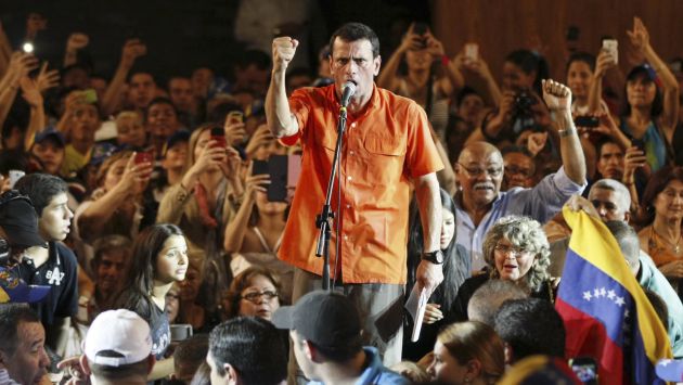 MÁS AGRESIVO. A diferencia de la última campaña, Capriles ahora ataca con más firmeza al régimen. (Reuters)