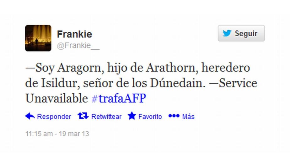 Trabajadores peruanos expresan su molestia por colapso de páginas web de las AFP. Captura: twitter.com