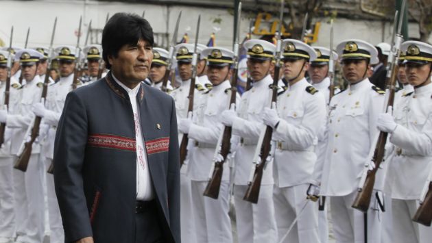 ÚLTIMO RECURSO. Morales hizo el anuncio durante Día del Mar. (Reuters)