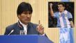 Evo Morales quiere condecorar a Lionel Messi