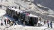 Huacho: Vuelco de bus interprovincial dejó 13 heridos