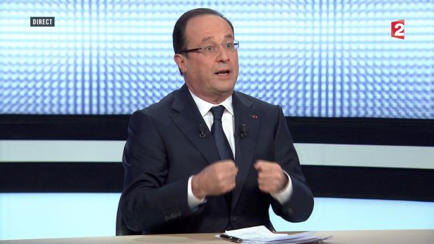 Hollande dio entrevista a France 2. (Reuters)