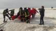 Letonia: Salvan a 200 personas atrapadas en bloques de hielo a la deriva