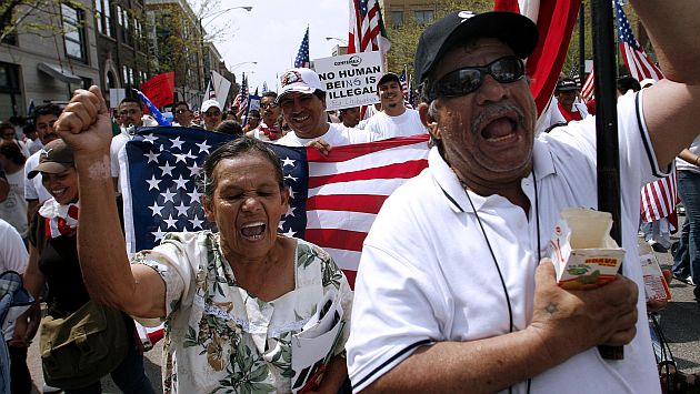 Se calcula que hay más de 11 millones de inmigrantes ilegales en EEUU. (Bloomberg)