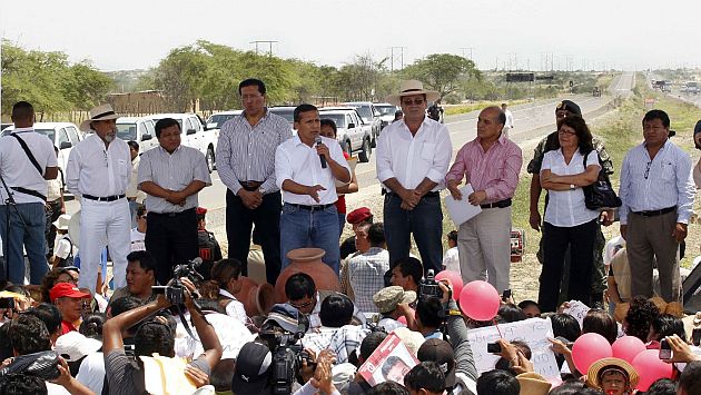Humala inauguró el tramo Piura-Sullana de la Autopista del Sol. (Andina)