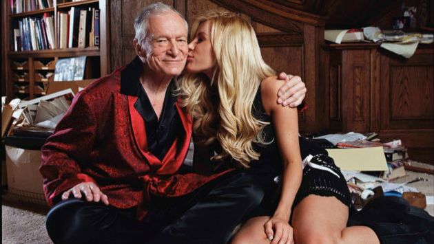Hugh Hefner, magnate de Playboy tiene 86 años, mientras que su joven esposa, Crystal Harris, sólo 26. (Agencias)