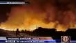 Incendió arrasó un almacén en Lurín