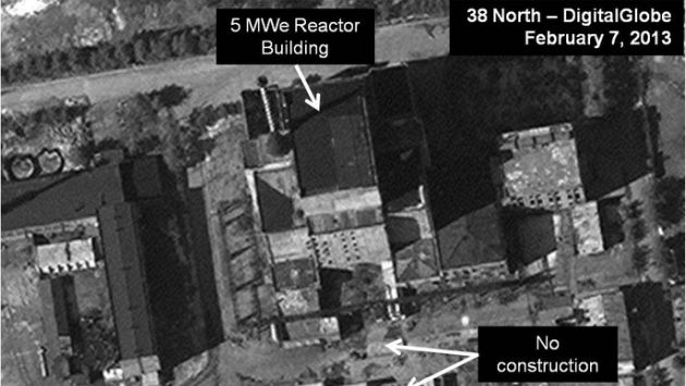 Reactor atómico de 5 megavatios el 7 de febrero del 2013. (38north.org)