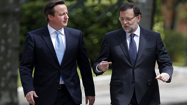 Cameron de reunión con Rajoy en Madrid. (EFE)