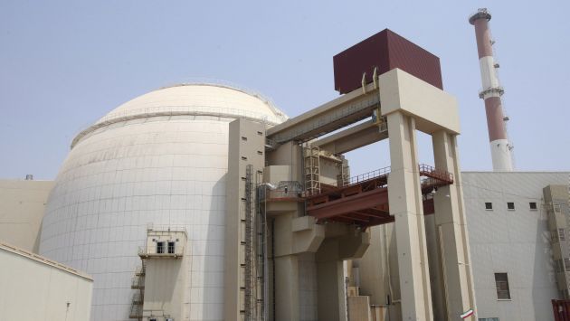 Imagen que muestra una vista exterior de la central nuclear en Bushehr, al sur de Irán. (EFE)