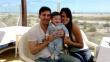 Lionel Messi se luce feliz con su hijo y su novia