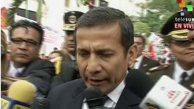 Humala llega a la sede de la Asamblea Nacional de Venezuela. (Telesur)