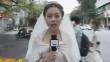 Periodista china interrumpe su boda para cubrir el terremoto