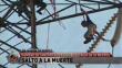 Hombre se suicidó al lanzarse de torre de alta tensión