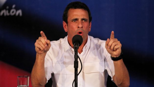 CONFIADO. Henrique Capriles cree que se darán nuevos comicios por el flagrante fraude. (AP)
