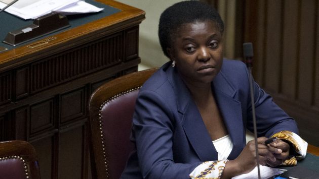 Dignidad. Kyenge es la primera ministra negra en Italia. (AP)