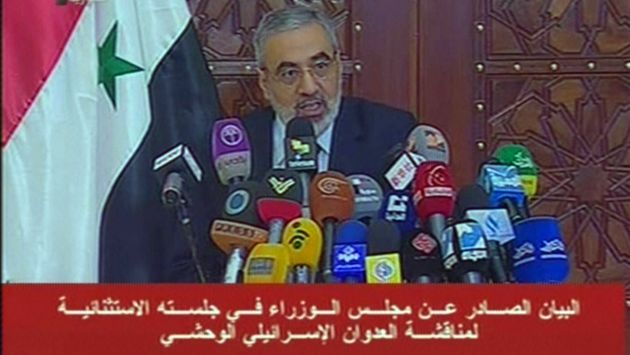 Ministro de Información, Omran al Zohbi, habló de una posible guerra. (AFP)
