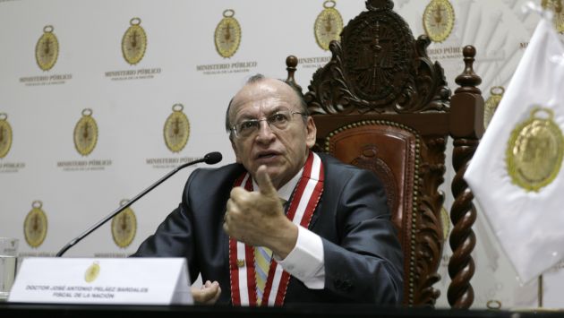 Fiscal de la Nación, José Peláez, tomó su decisión después de recibir el informe de Rivera Hererra. (USI)
