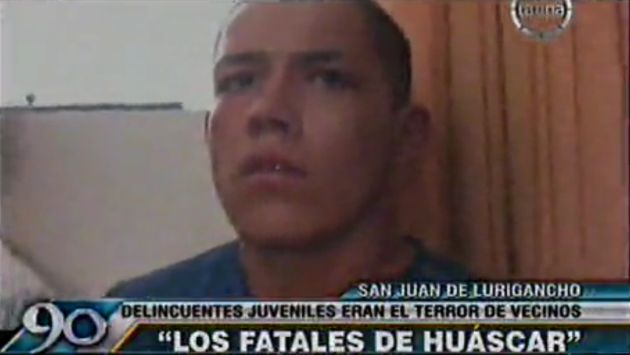 Giancarlo Cabrera, alias ‘El Pelao’, robaba desde que era adolescente. (Captura de TV)