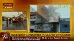 Bomberos lograron controlar el fuego. (Canal N)