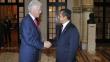 Ollanta Humala se reunió con Bill Clinton
