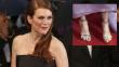 Julianne Moore impacta en Cannes, pero por sus pies 